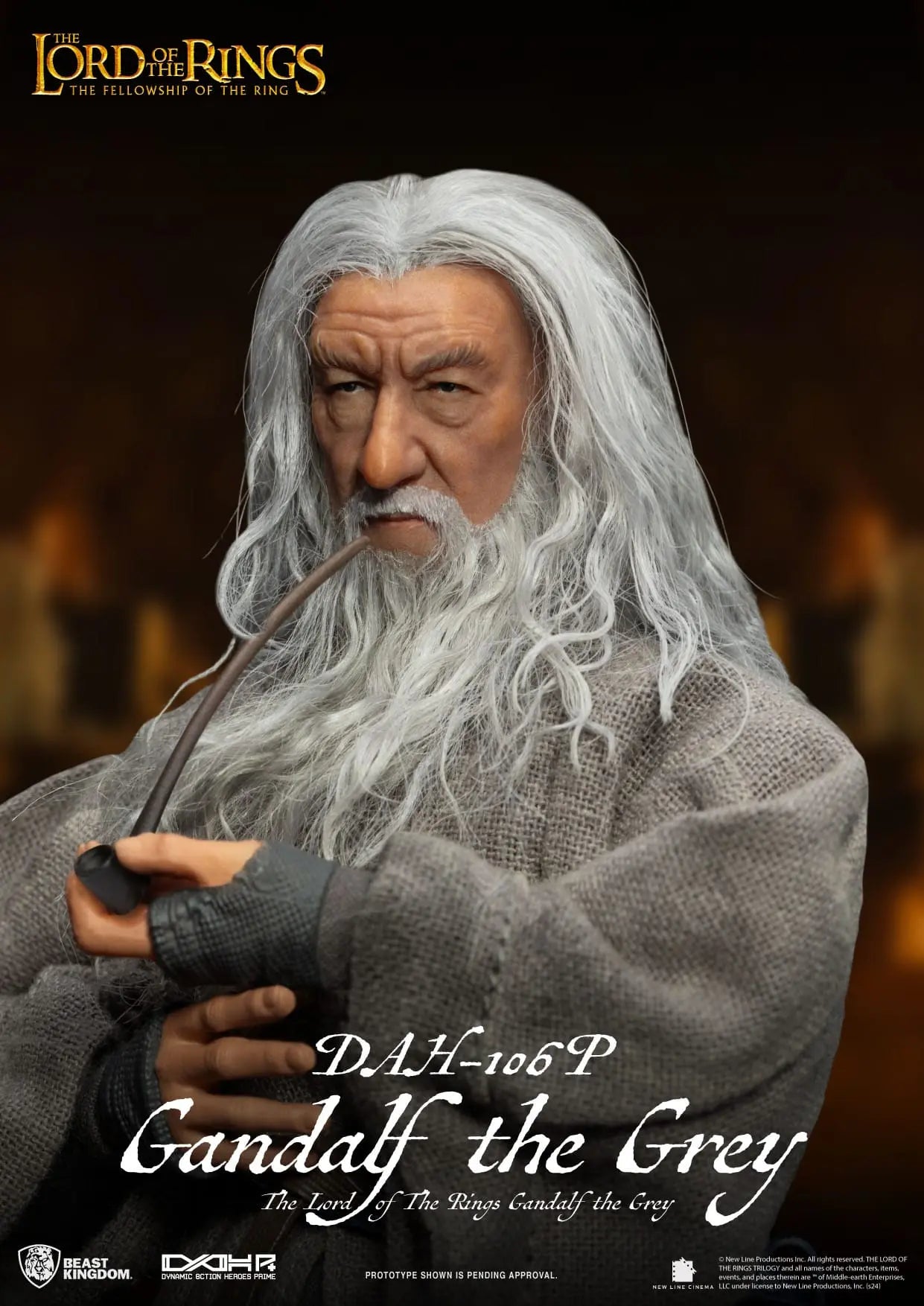 Le Seigneur des Anneaux Gandalf le Gris figurine Dynamic Action Heroes 21cm Beast Kingdom Toys