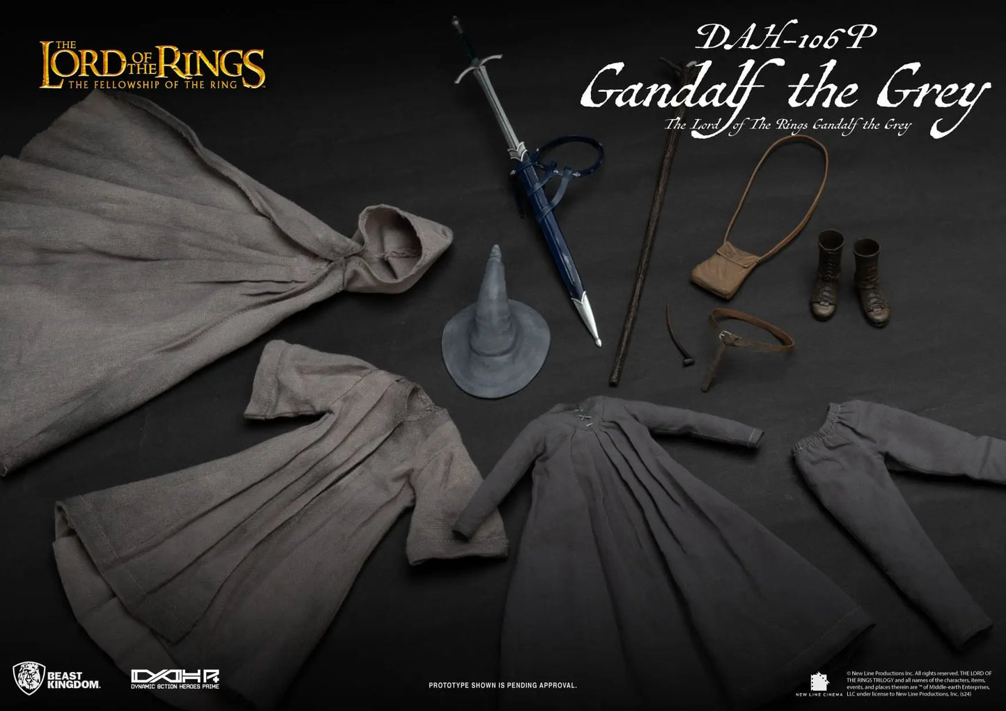 Le Seigneur des Anneaux Gandalf le Gris figurine Dynamic Action Heroes 21cm Beast Kingdom Toys
