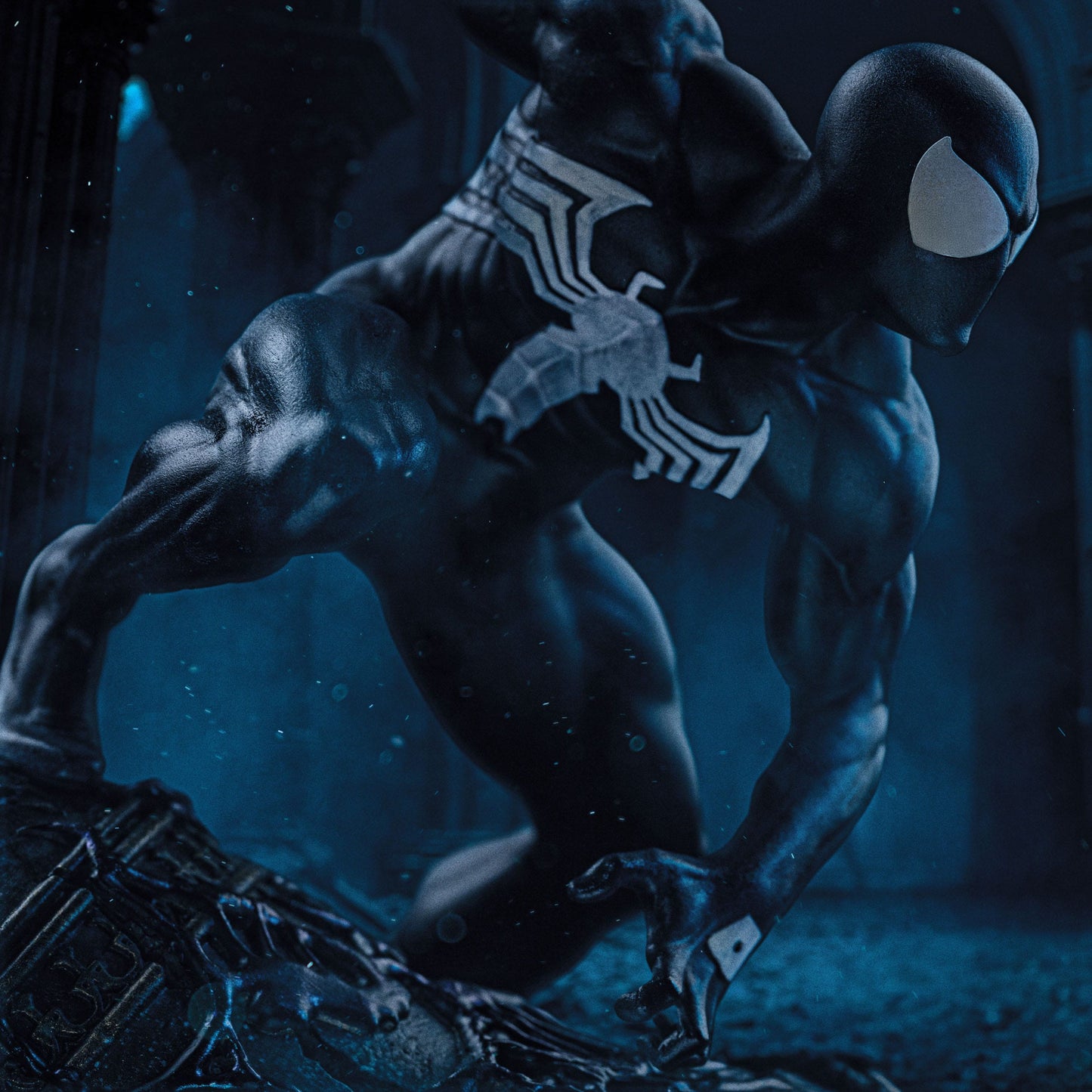 Marvel statuette Spider-Man Black Costume 1/10 BDS Art Scale 20 cm Iron Studios