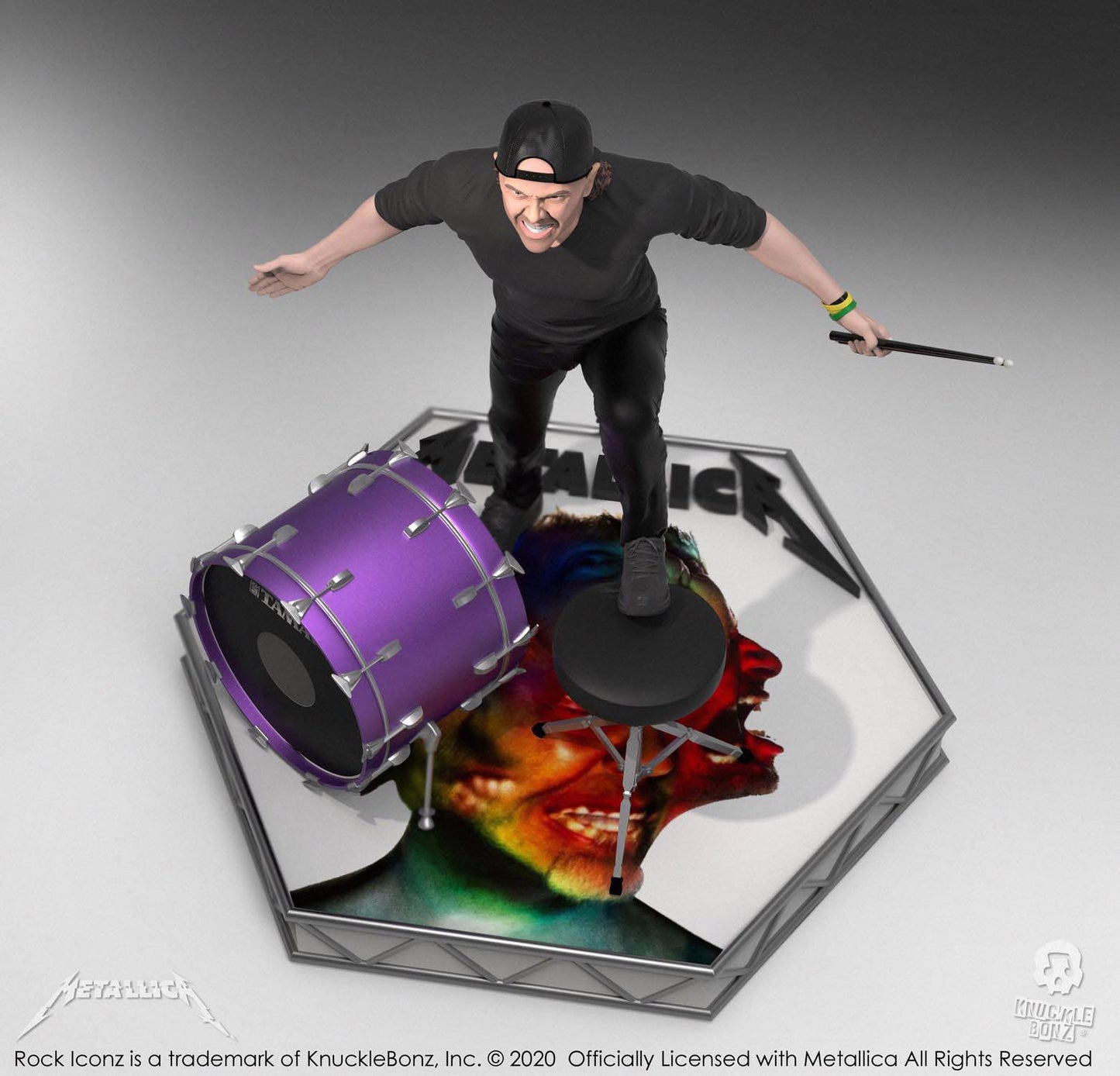 Metallica Lars Ulrich statuette Rock Iconz Limited Edition 22cm - Rue Du Retro