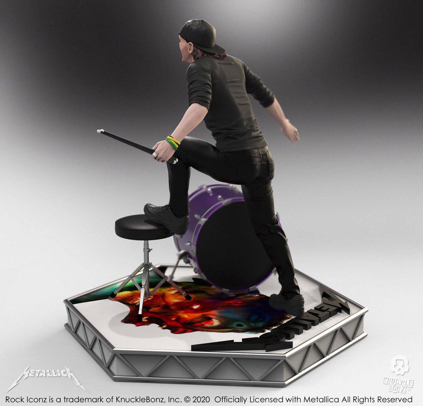 Metallica Lars Ulrich statuette Rock Iconz Limited Edition 22cm - Rue Du Retro