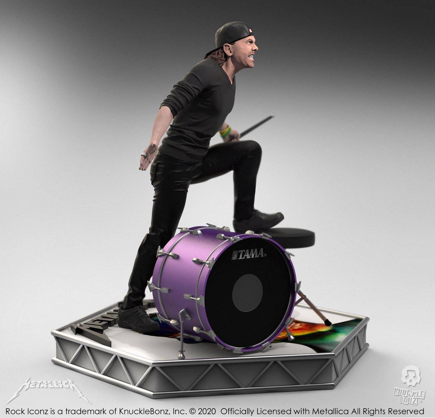 Metallica Lars Ulrich statuette Rock Iconz Limited Edition 22cm - Rue Du Retro