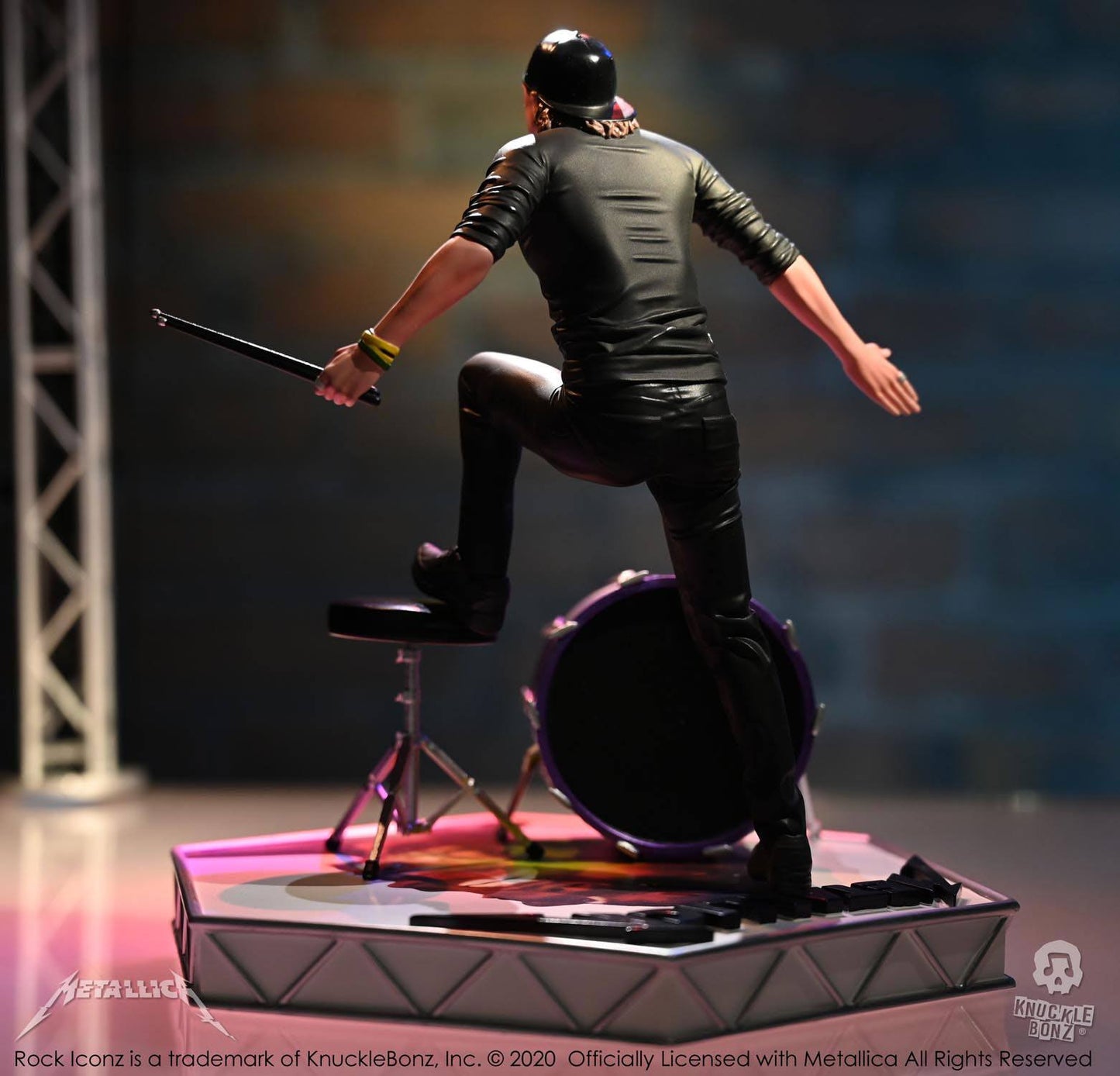 Metallica Lars Ulrich statuette Rock Iconz Limited Edition 22cm - Rue Du Retro