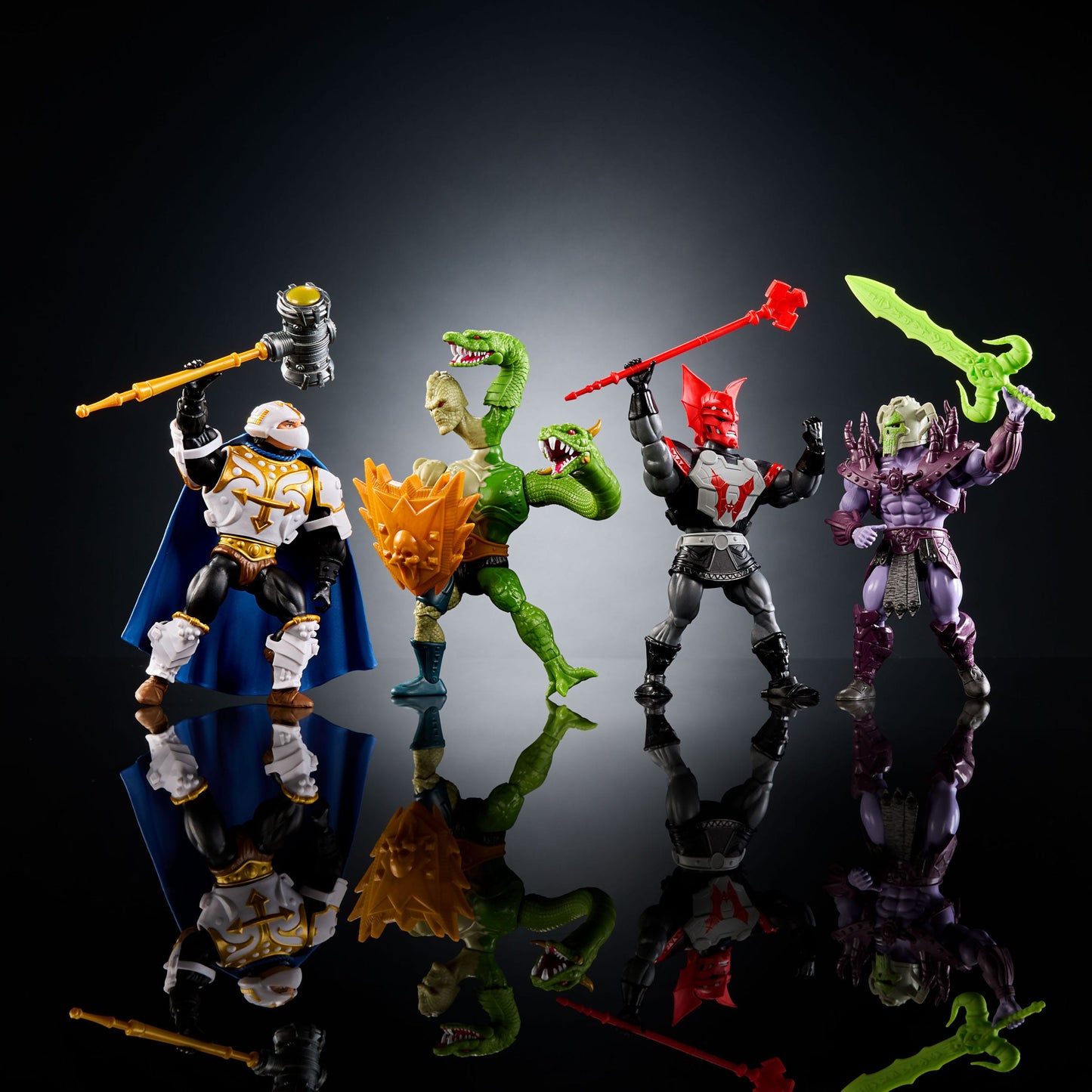 Musclor Les Maîtres de l'univers Motu Masters of the Universe Origins pack 4 figurines exclusives 14cm Mattel