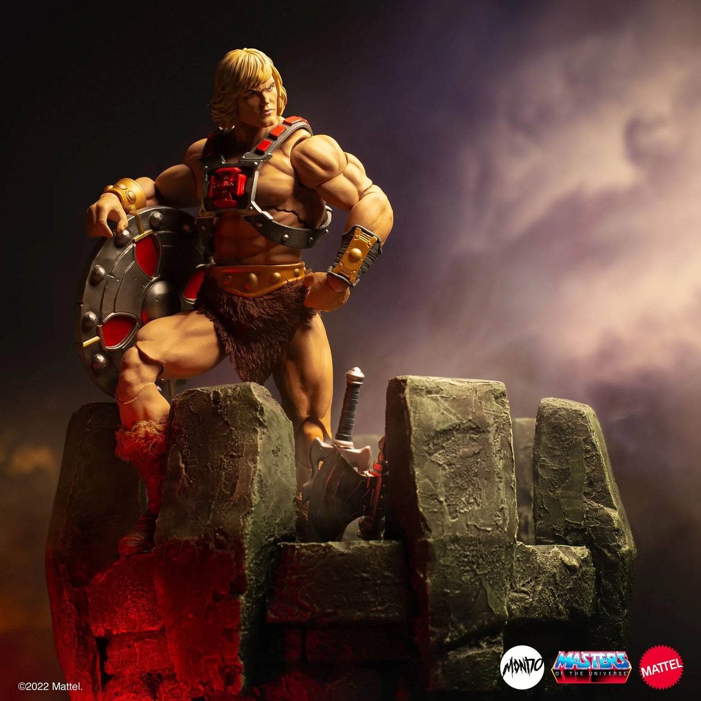 Musclor Les Maîtres de L'univers Masters of the Universe figurine MOTU He-Man Regular Edition 30cm Mondo