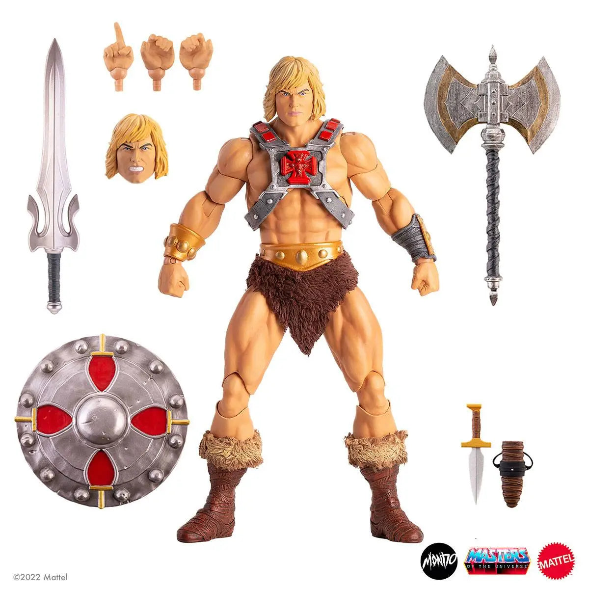 Musclor Les Maîtres de L'univers Masters of the Universe figurine MOTU He-Man Regular Edition 30cm Mondo