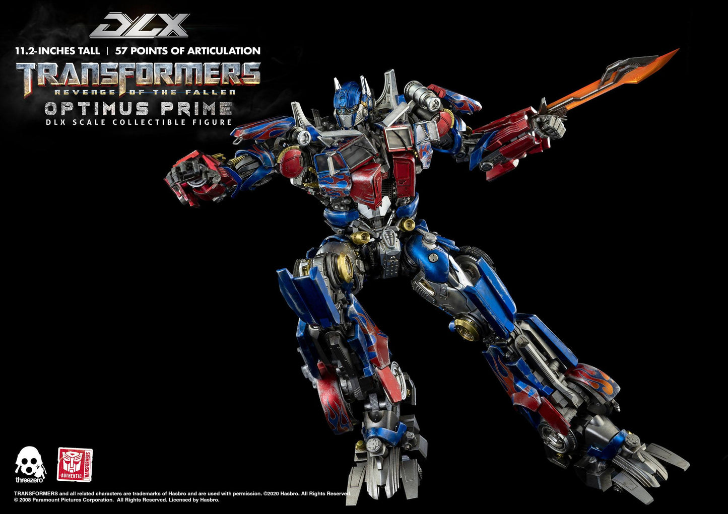 Optimus Prime Transformers 2 La Revanche figurine 1/6 DLX 28cm ThreeZero