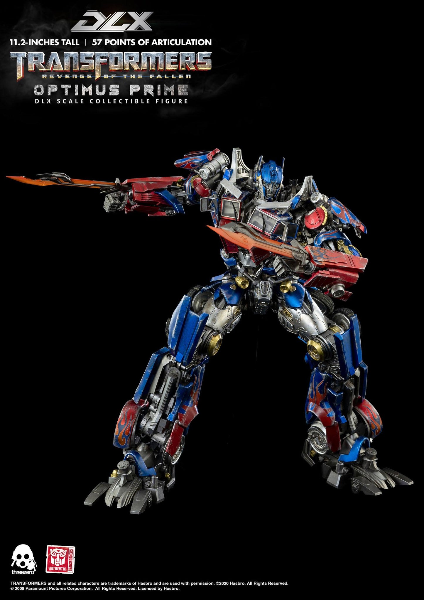 Optimus Prime Transformers 2 La Revanche figurine 1/6 DLX 28cm ThreeZero
