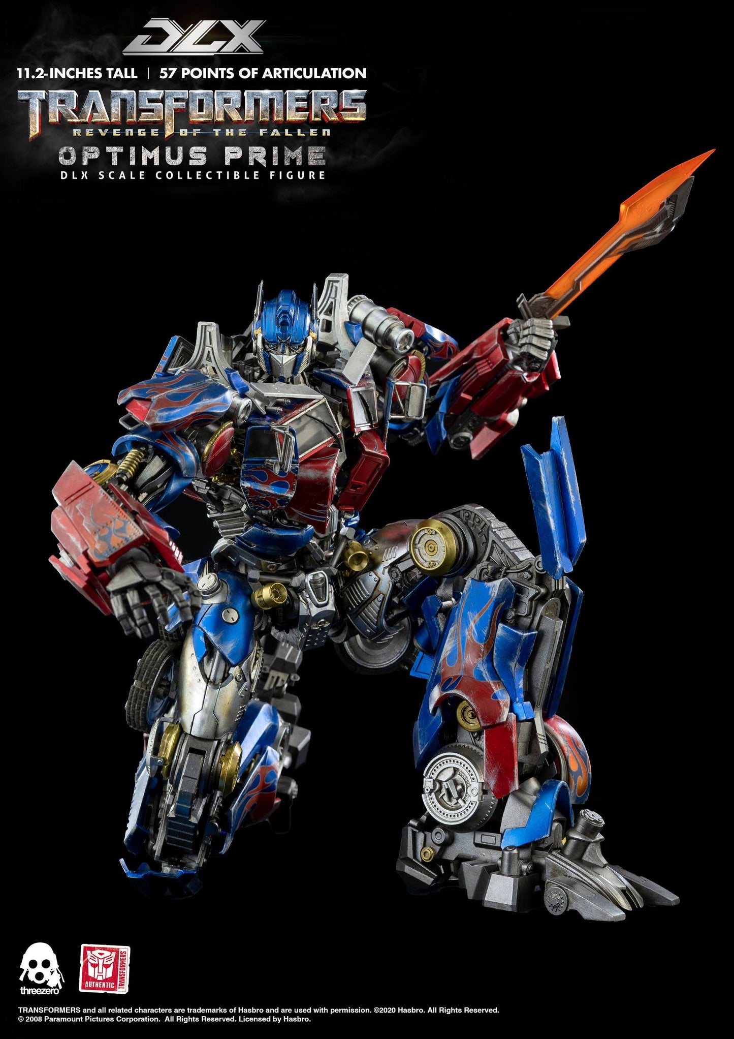 Optimus Prime Transformers 2 La Revanche figurine 1/6 DLX 28cm ThreeZero