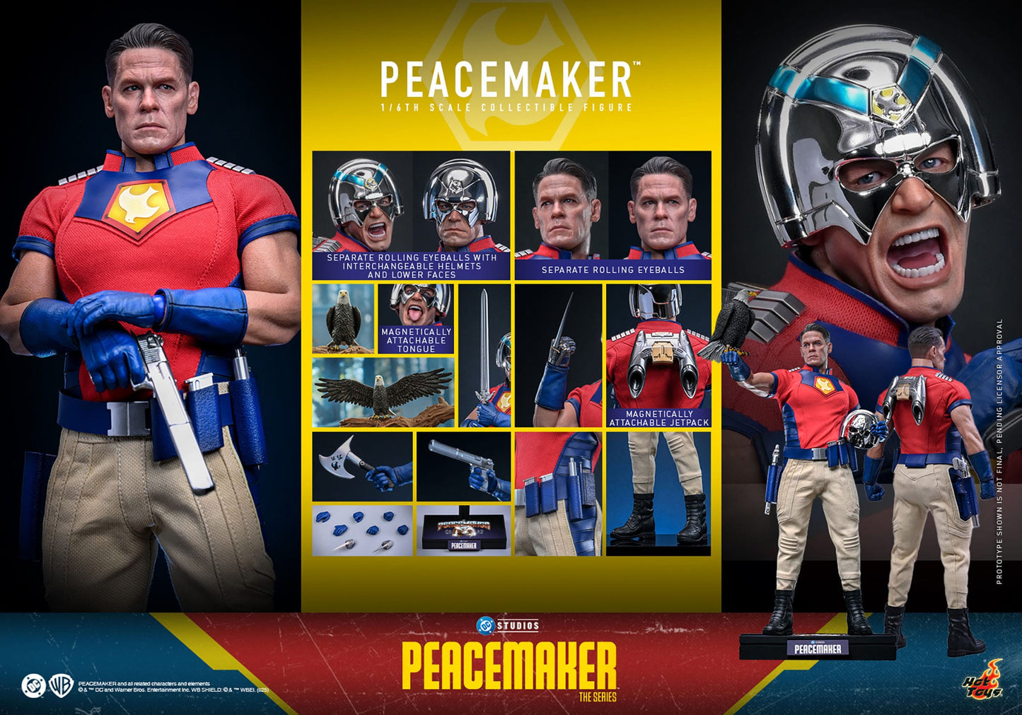 Peacemaker figurine 1/6 31cm Hot Toys