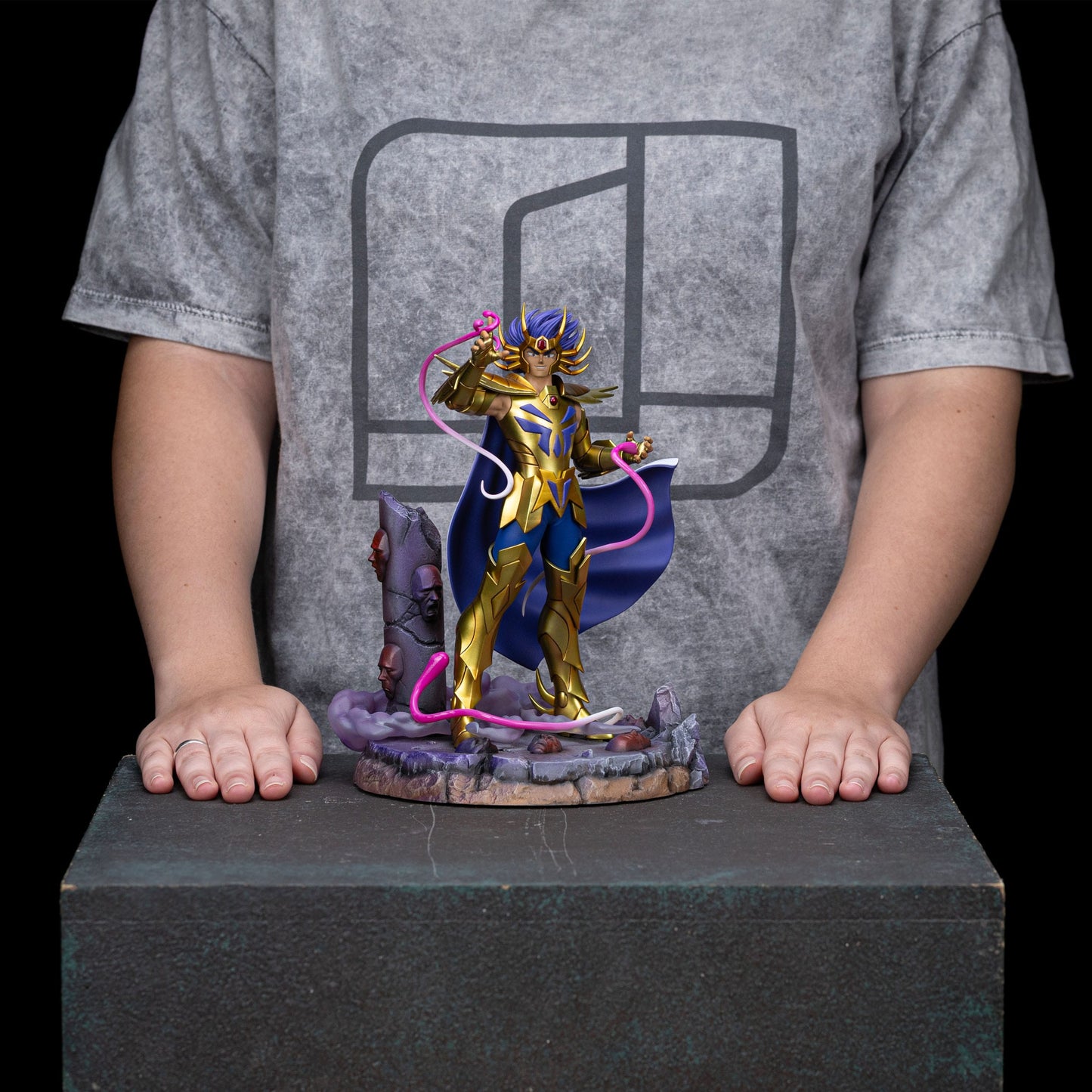 Saint Seiya Cancer Deathmask statuette 1/10 Art Scale 23cm Iron Studios