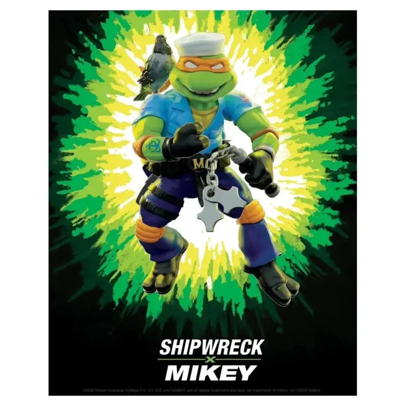Tortues Ninja x G.I. Joe Crossover Classics figurine Michelangelo x Shipwreck 12 cm Playmates