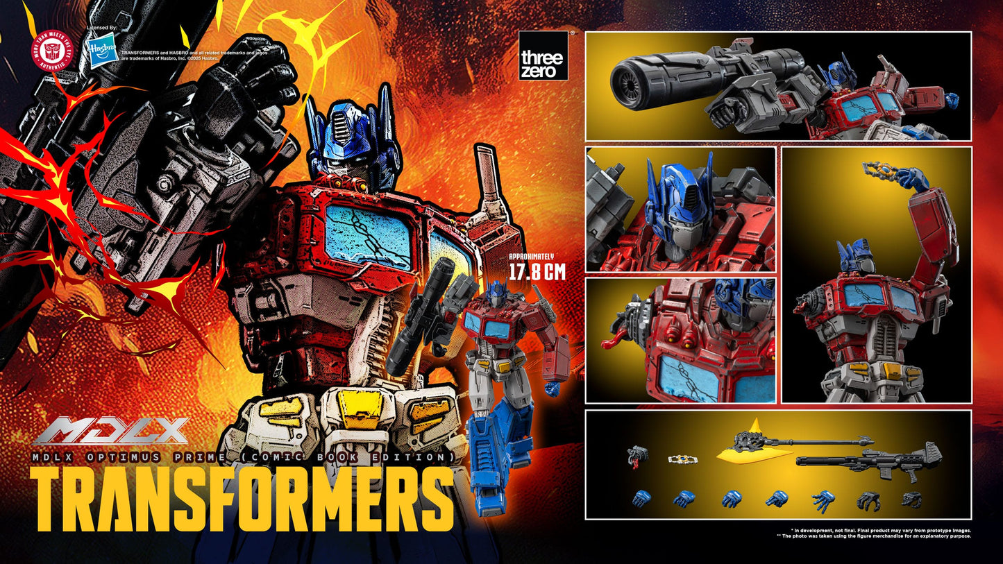 Transformers figurine MDLX Optimus Prime (Comic Book Edition) 18 cm ThreeZero