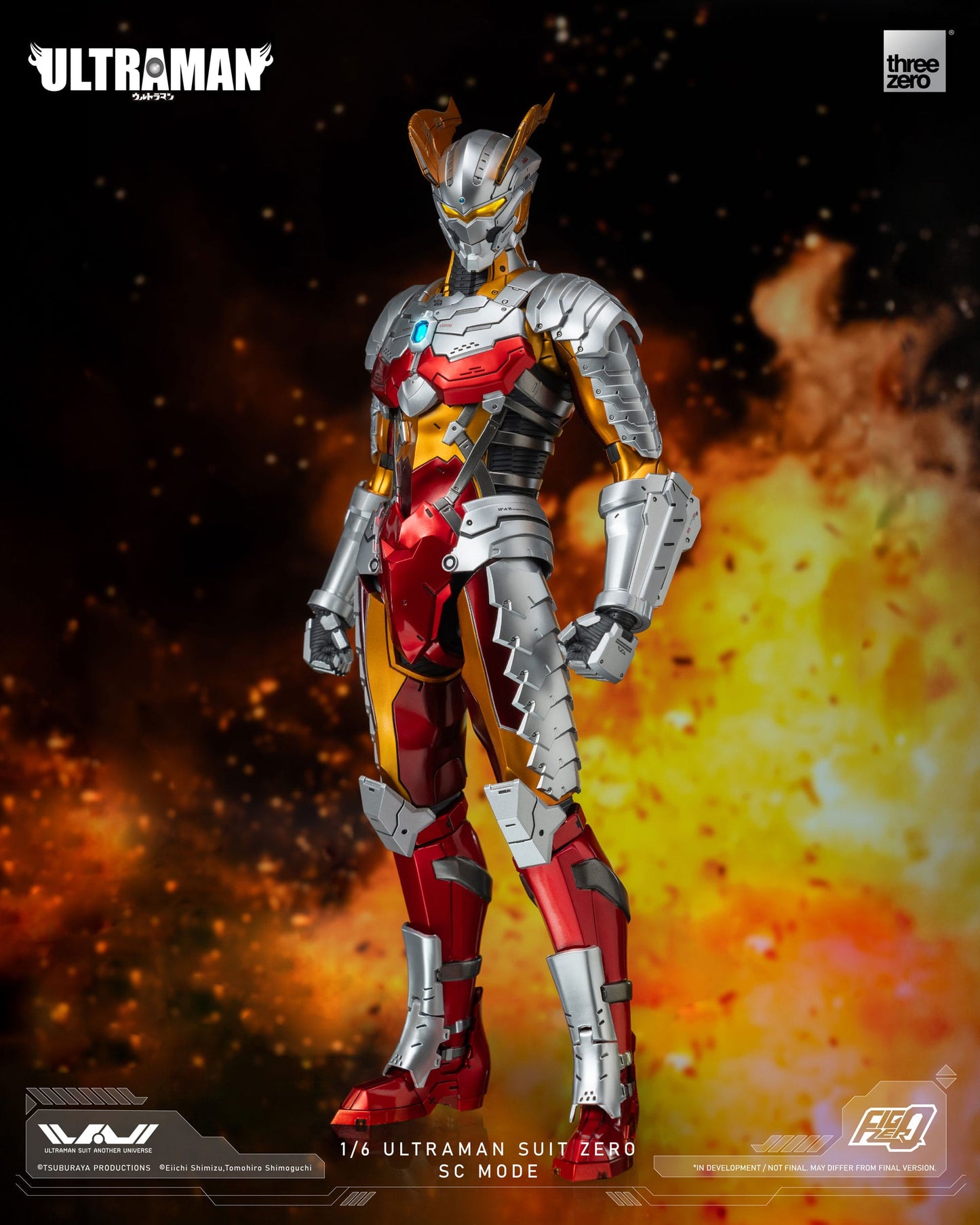 Ultraman Suit Zero SC Mode Ultraman figurine FigZero 31cm ThreeZero