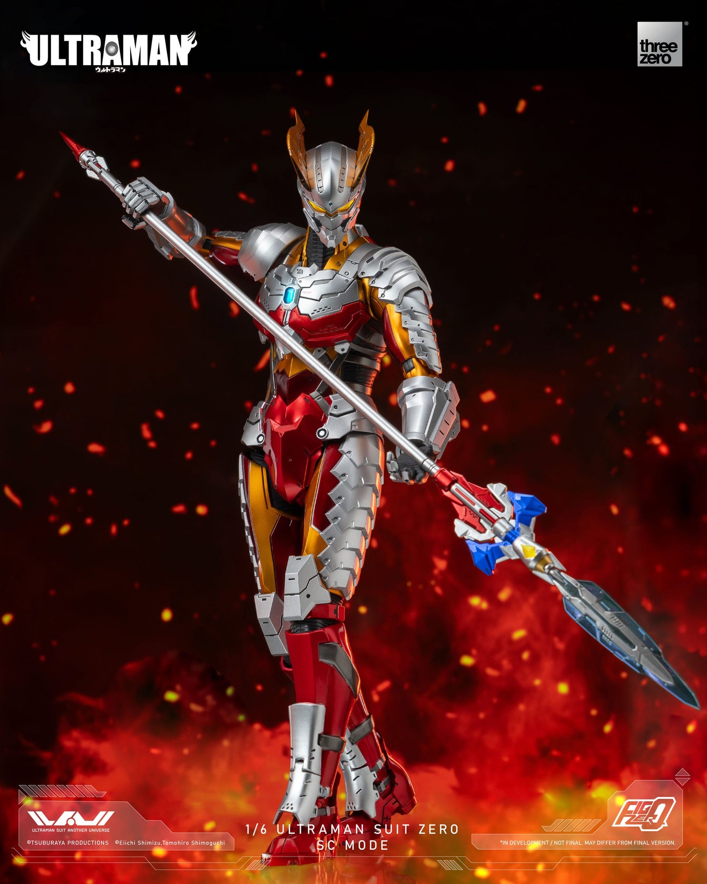 Ultraman Suit Zero SC Mode Ultraman figurine FigZero 31cm ThreeZero