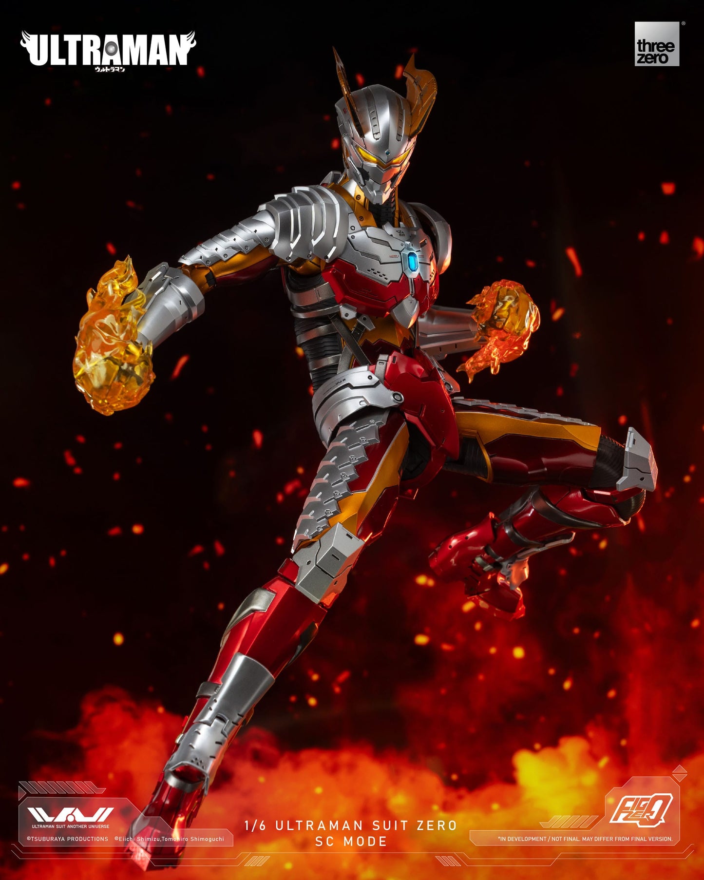 Ultraman Suit Zero SC Mode Ultraman figurine FigZero 31cm ThreeZero
