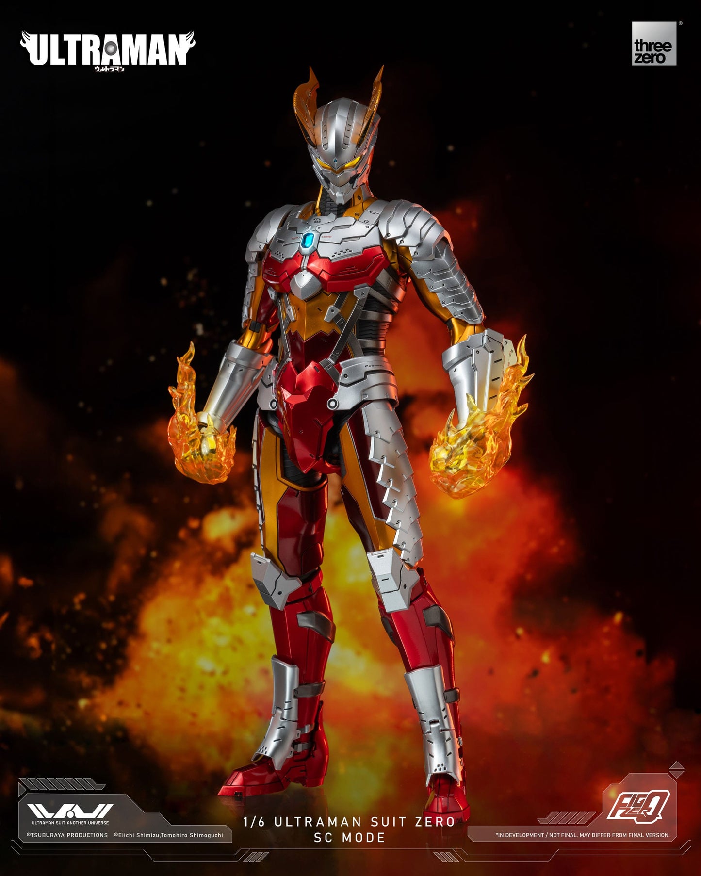 Ultraman Suit Zero SC Mode Ultraman figurine FigZero 31cm ThreeZero