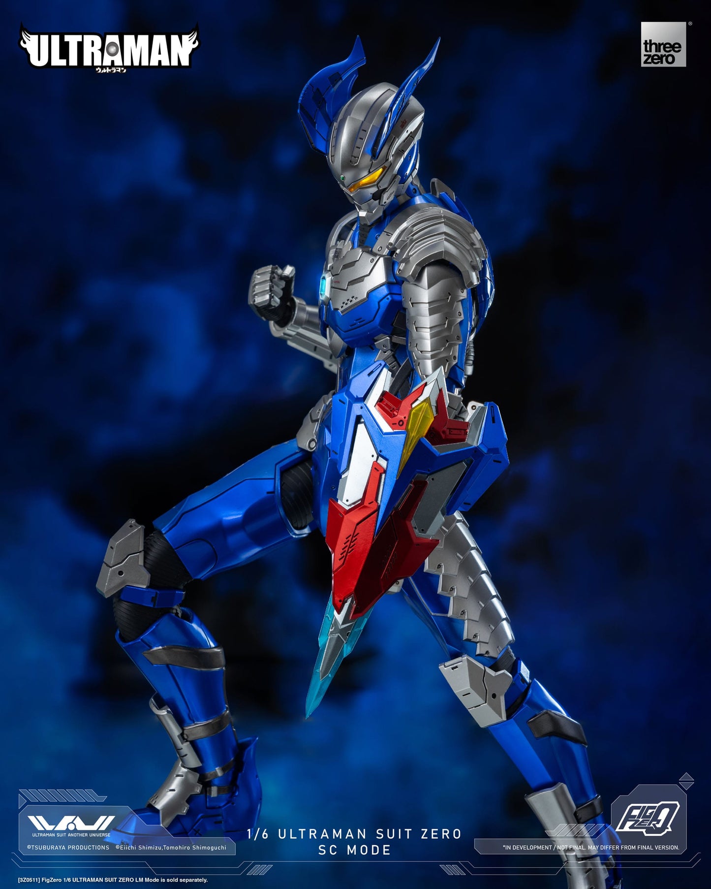 Ultraman Suit Zero SC Mode Ultraman figurine FigZero 31cm ThreeZero