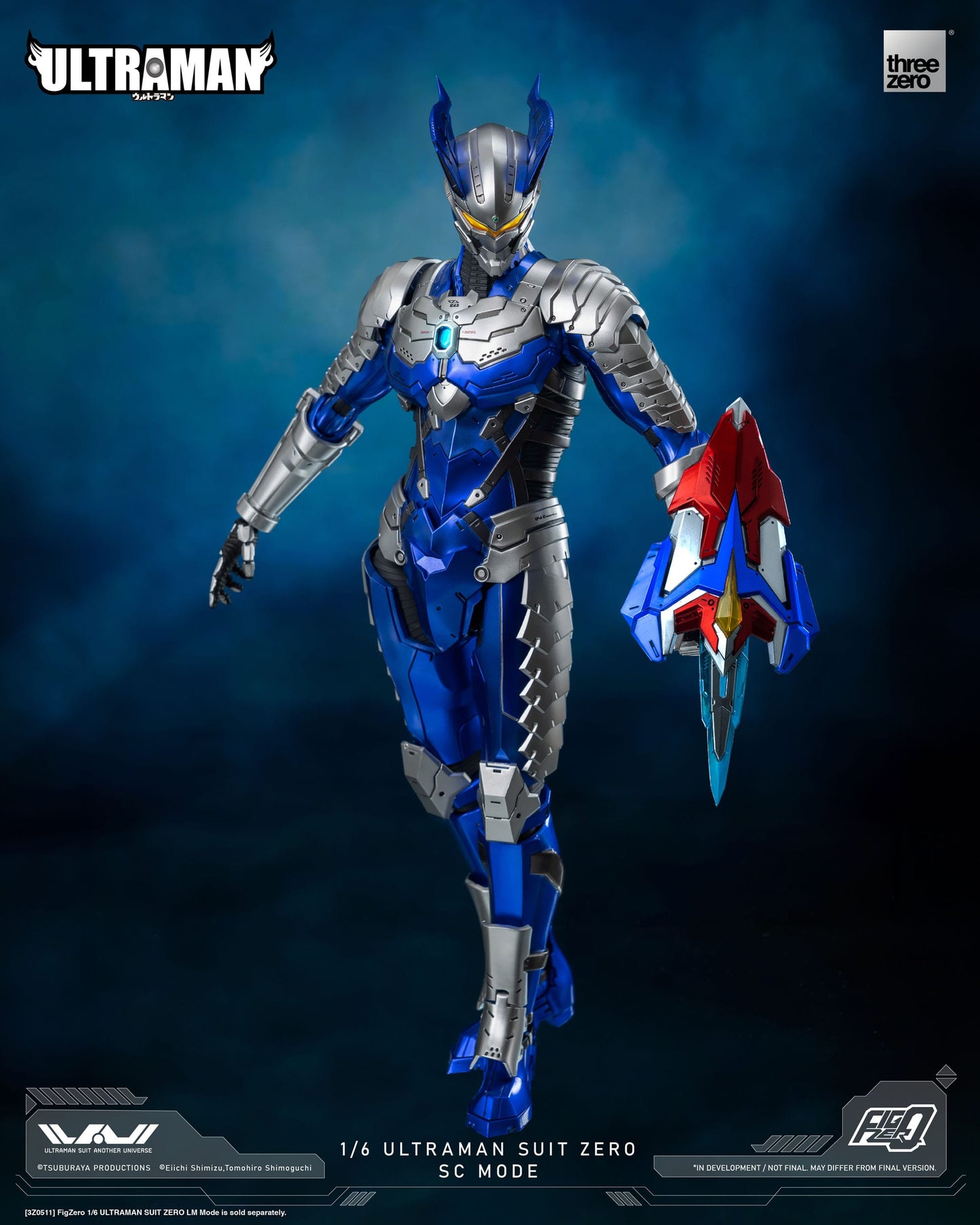 Ultraman Suit Zero SC Mode Ultraman figurine FigZero 31cm ThreeZero