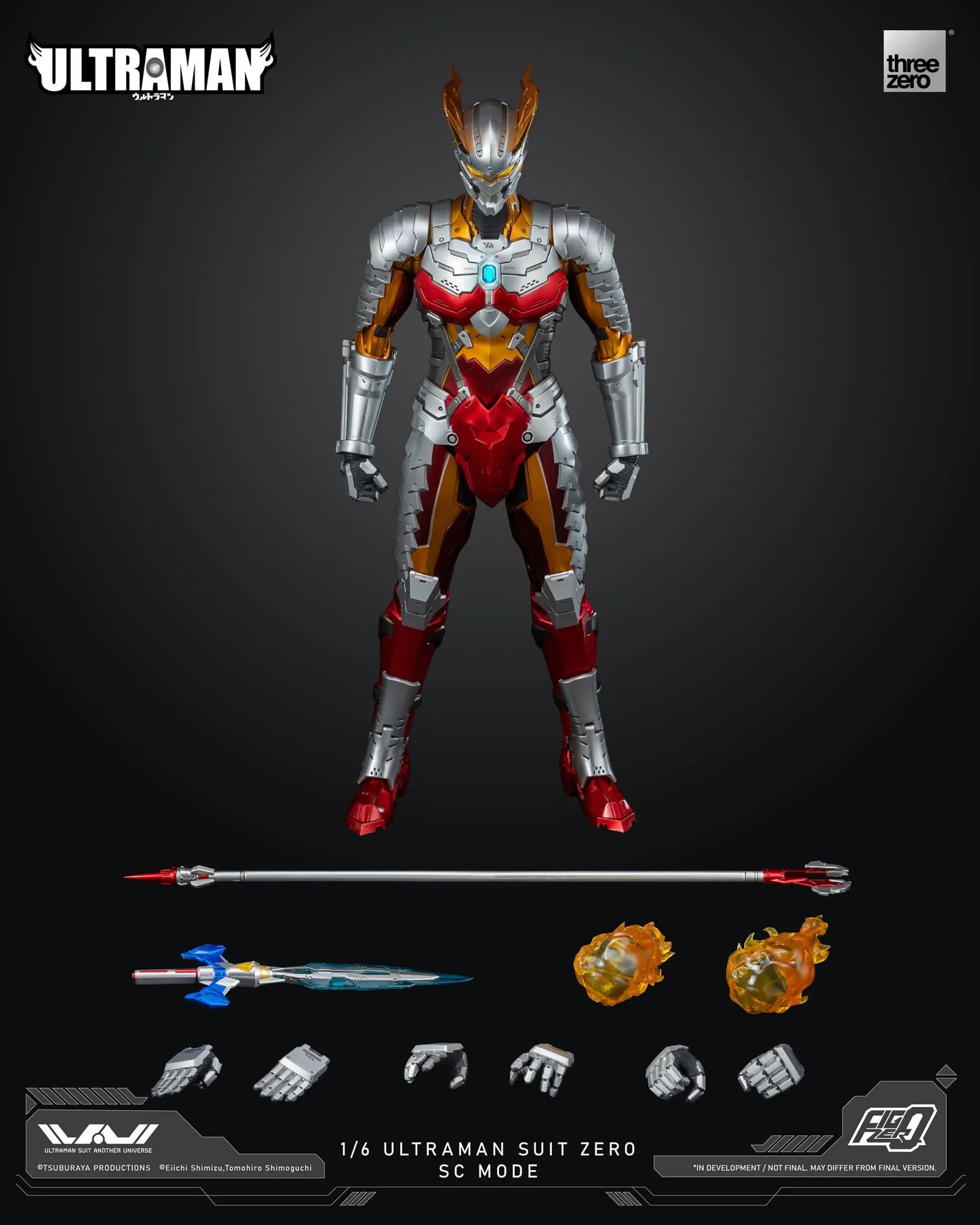 Ultraman Suit Zero SC Mode Ultraman figurine FigZero 31cm ThreeZero