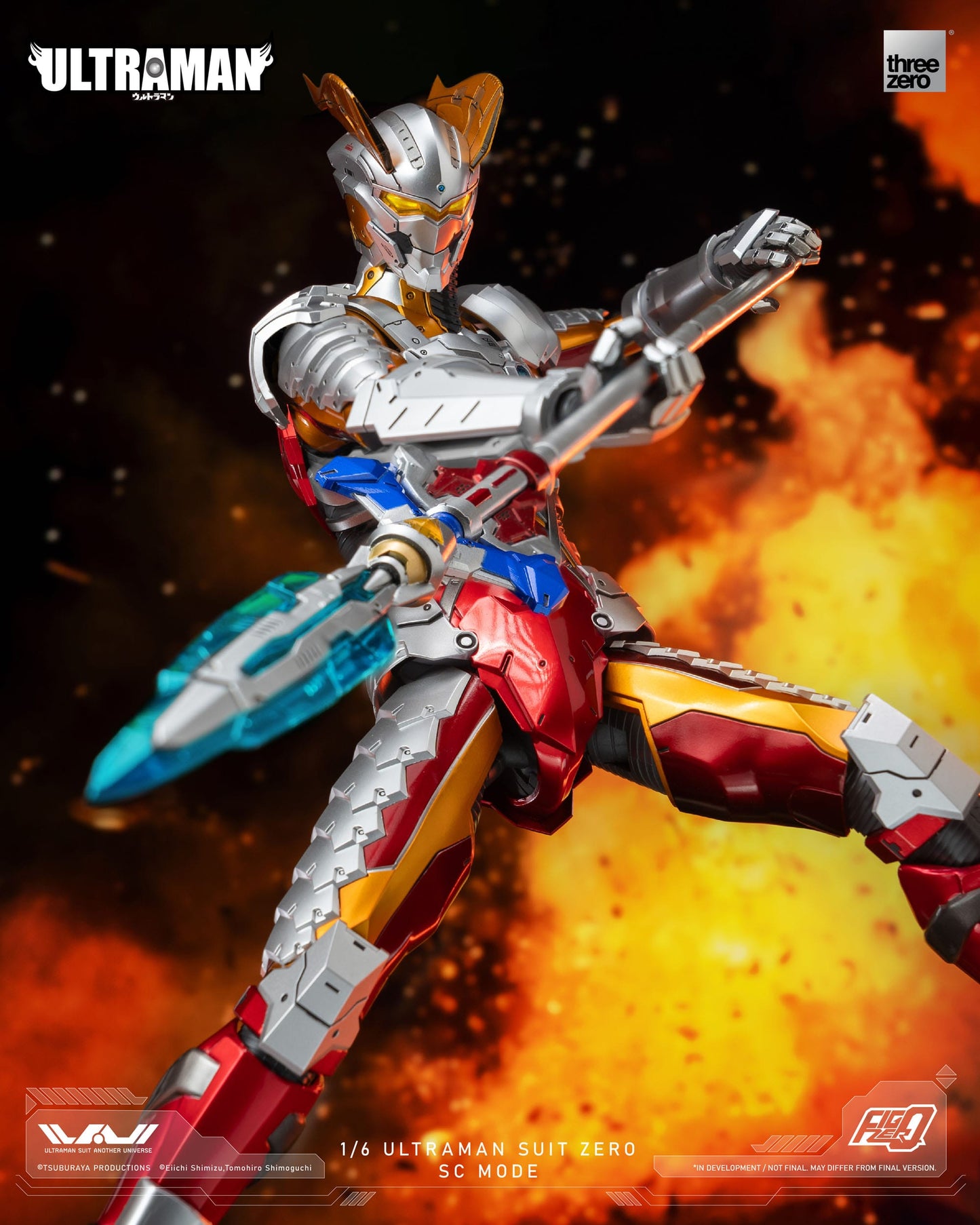 Ultraman Suit Zero SC Mode Ultraman figurine FigZero 31cm ThreeZero