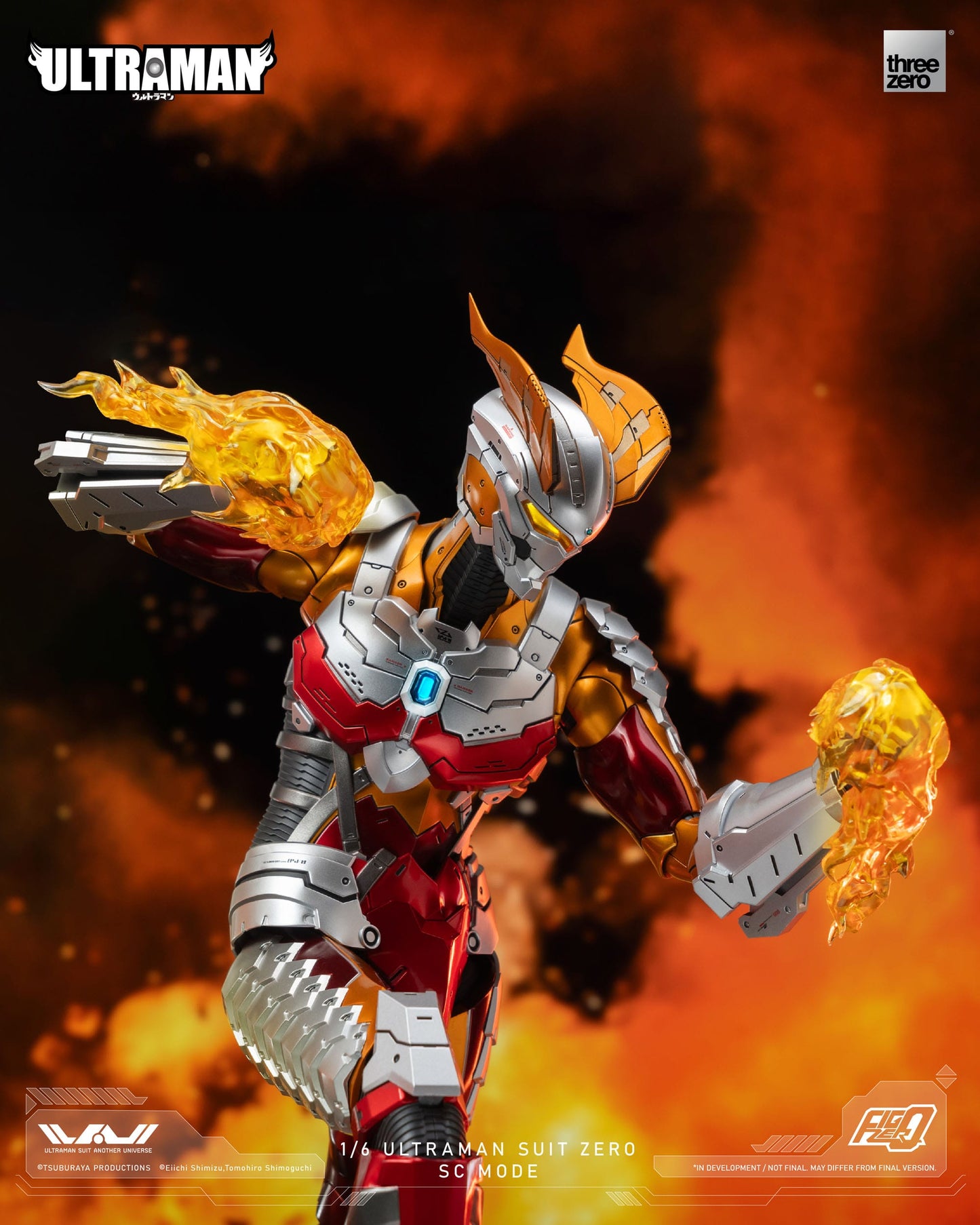 Ultraman Suit Zero SC Mode Ultraman figurine FigZero 31cm ThreeZero