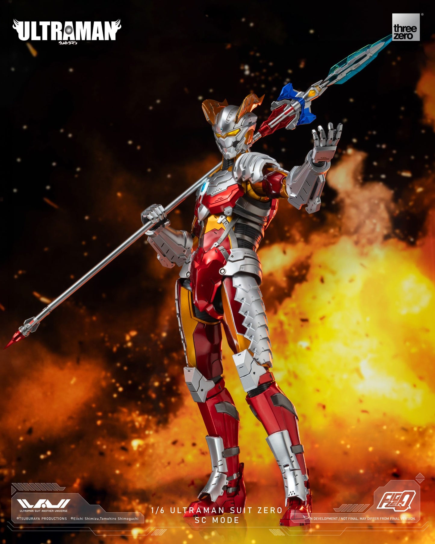 Ultraman Suit Zero SC Mode Ultraman figurine FigZero 31cm ThreeZero