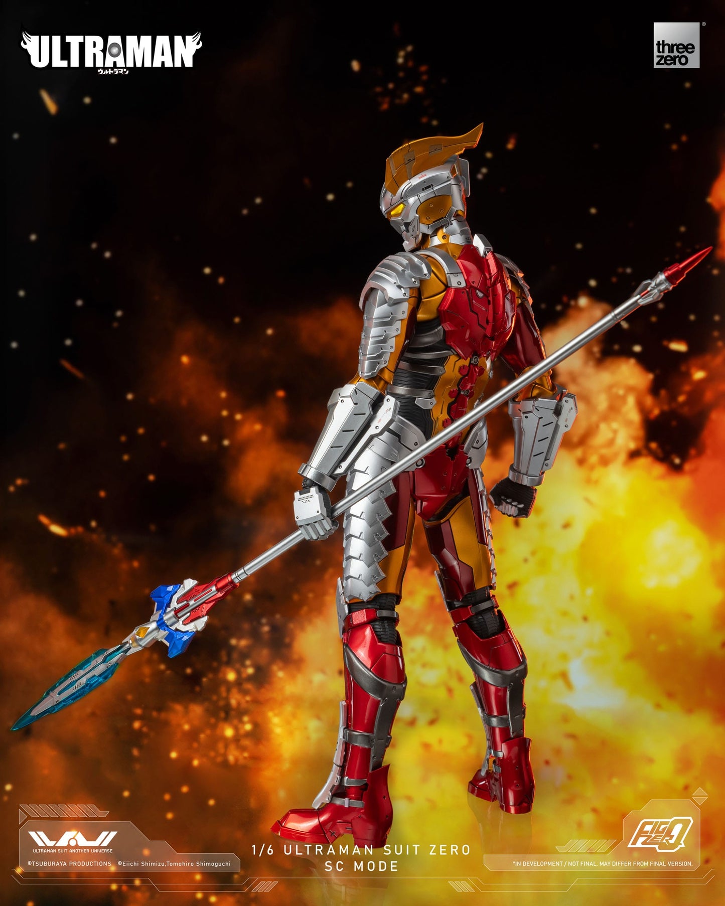 Ultraman Suit Zero SC Mode Ultraman figurine FigZero 31cm ThreeZero