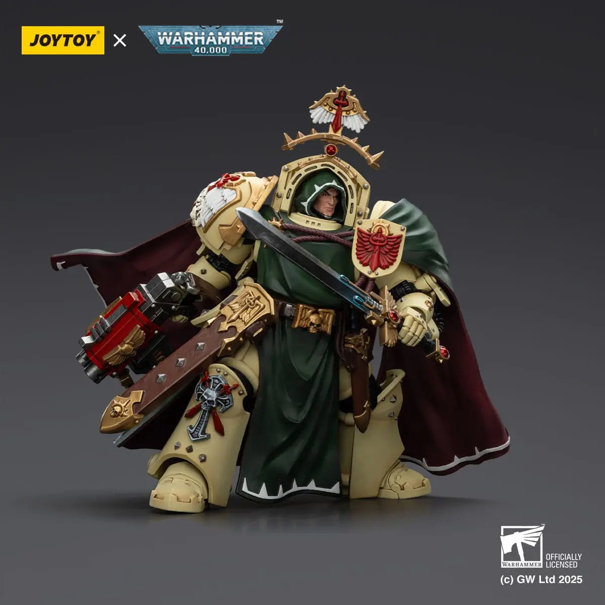 Warhammer 40K Belial Grand Master of The Deathwing With the Sword of Silence and Storm Bolter Dark Angels figurine 14cm Joy Toy