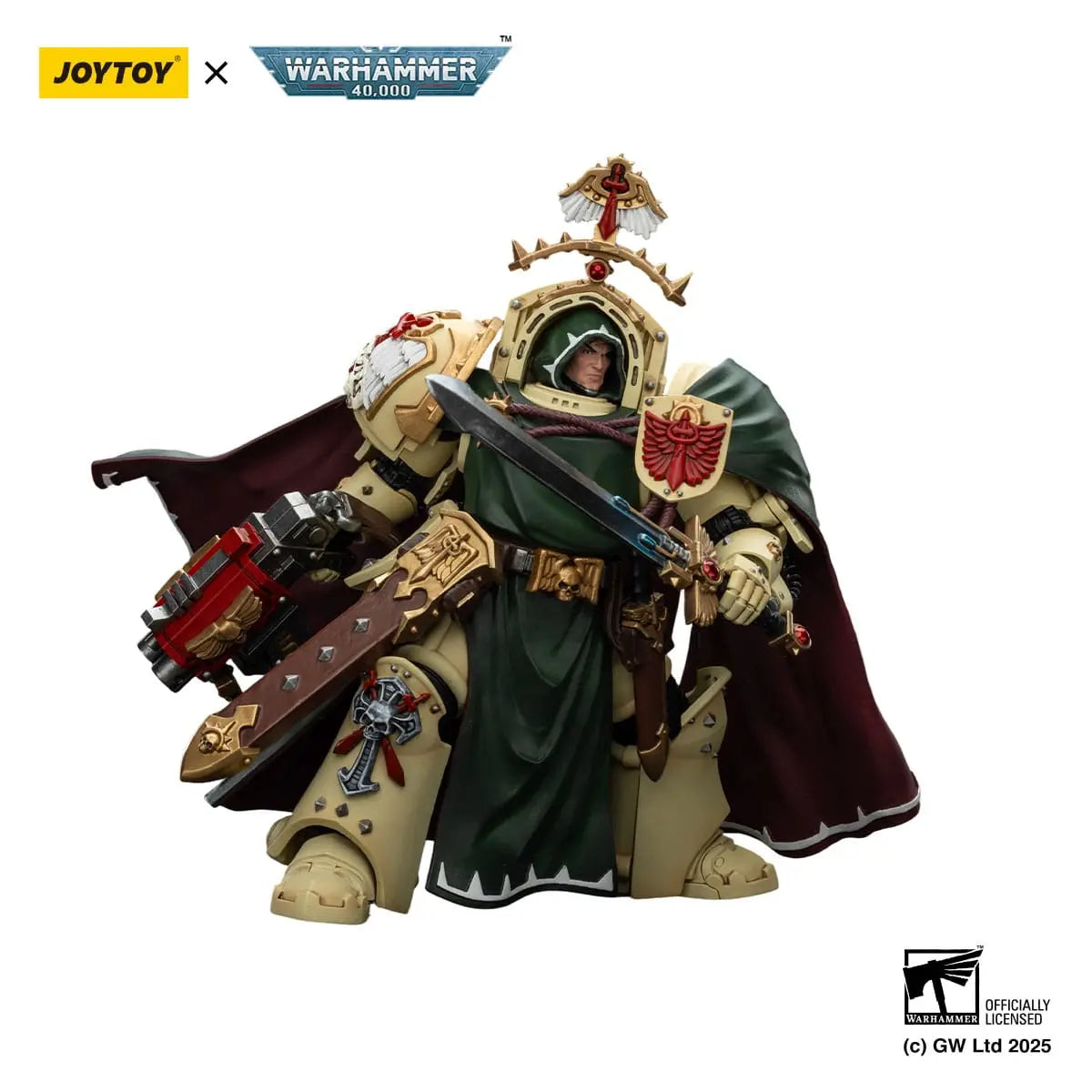 Warhammer 40K Belial Grand Master of The Deathwing With the Sword of Silence and Storm Bolter Dark Angels figurine 14cm Joy Toy