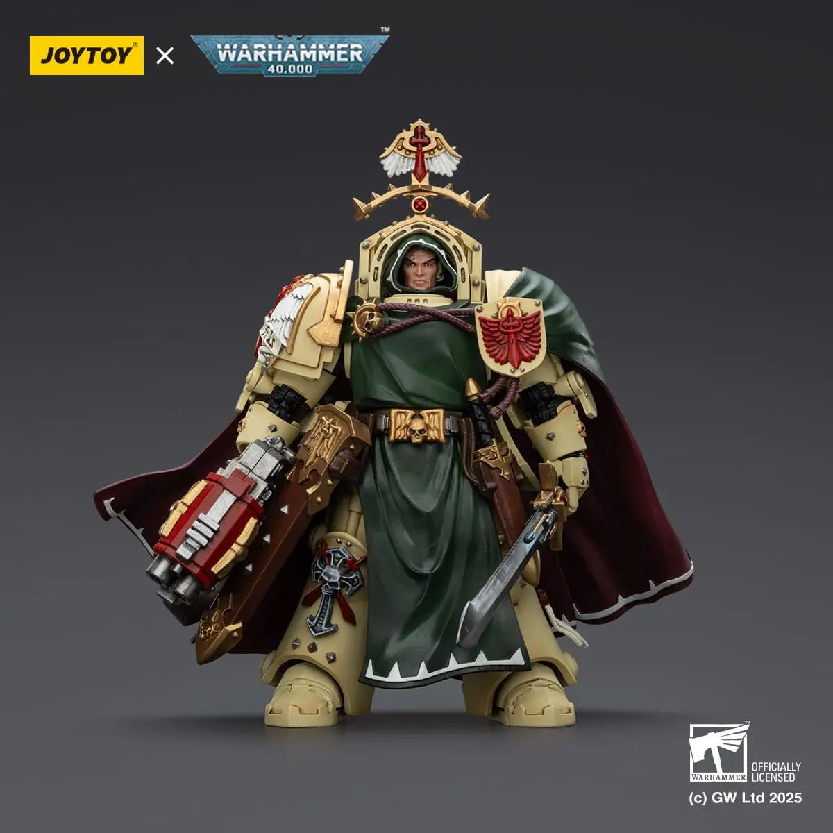 Warhammer 40K Belial Grand Master of The Deathwing With the Sword of Silence and Storm Bolter Dark Angels figurine 14cm Joy Toy