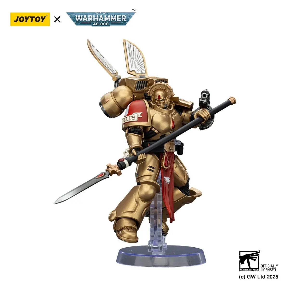 Warhammer 40K Sanguinary Guard 2 with Angelus Boltgun and Encarmine Spear Combat Patrol Blood Angels figurine 20cm Joy Toy