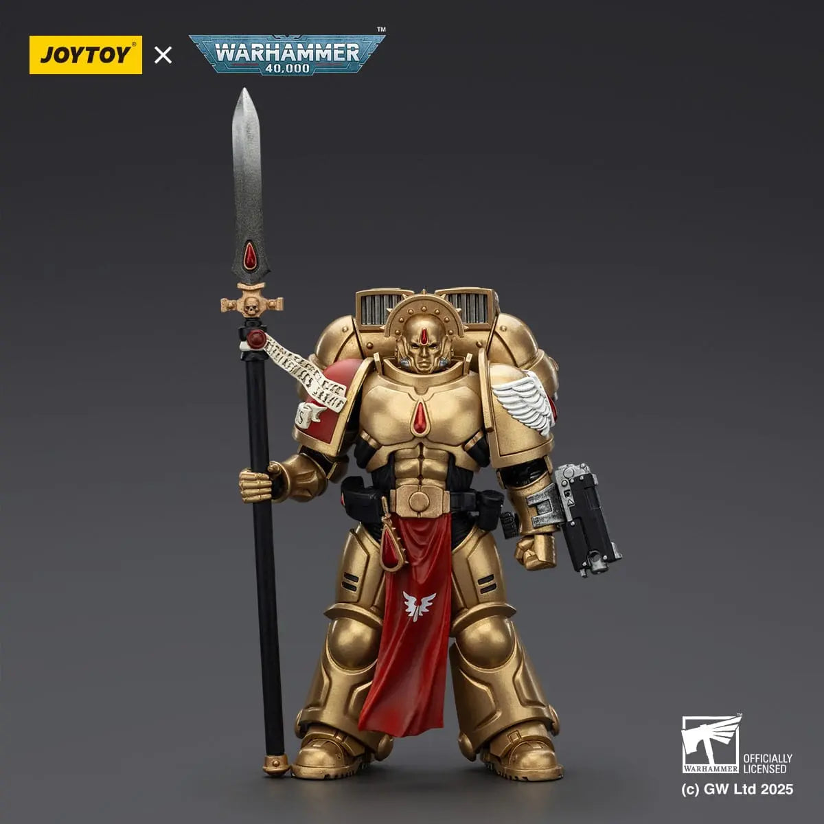 Warhammer 40K Sanguinary Guard 2 with Angelus Boltgun and Encarmine Spear Combat Patrol Blood Angels figurine 20cm Joy Toy