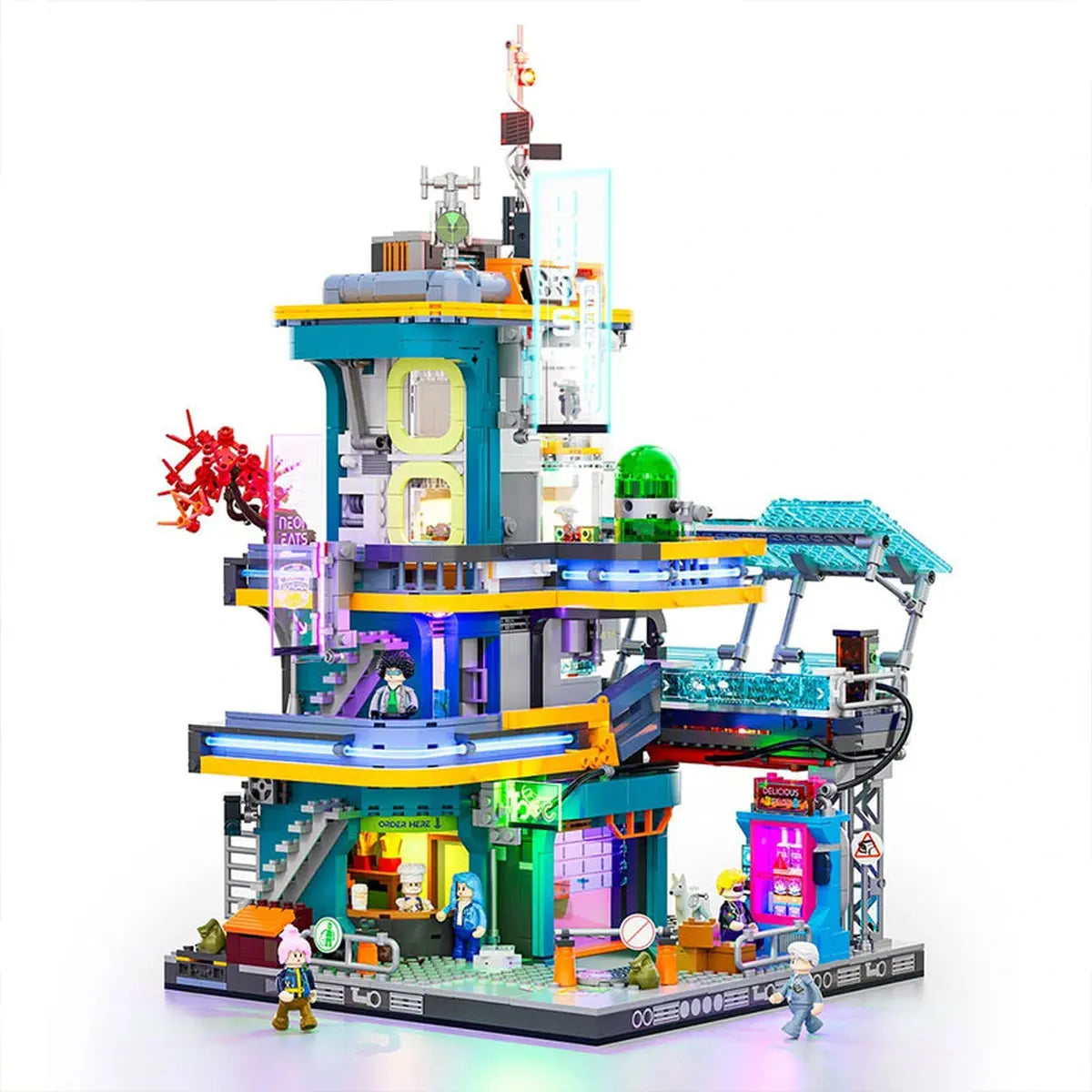 Lumibricks Cyberpunk Neoncity 17001 Apartment - Image 4