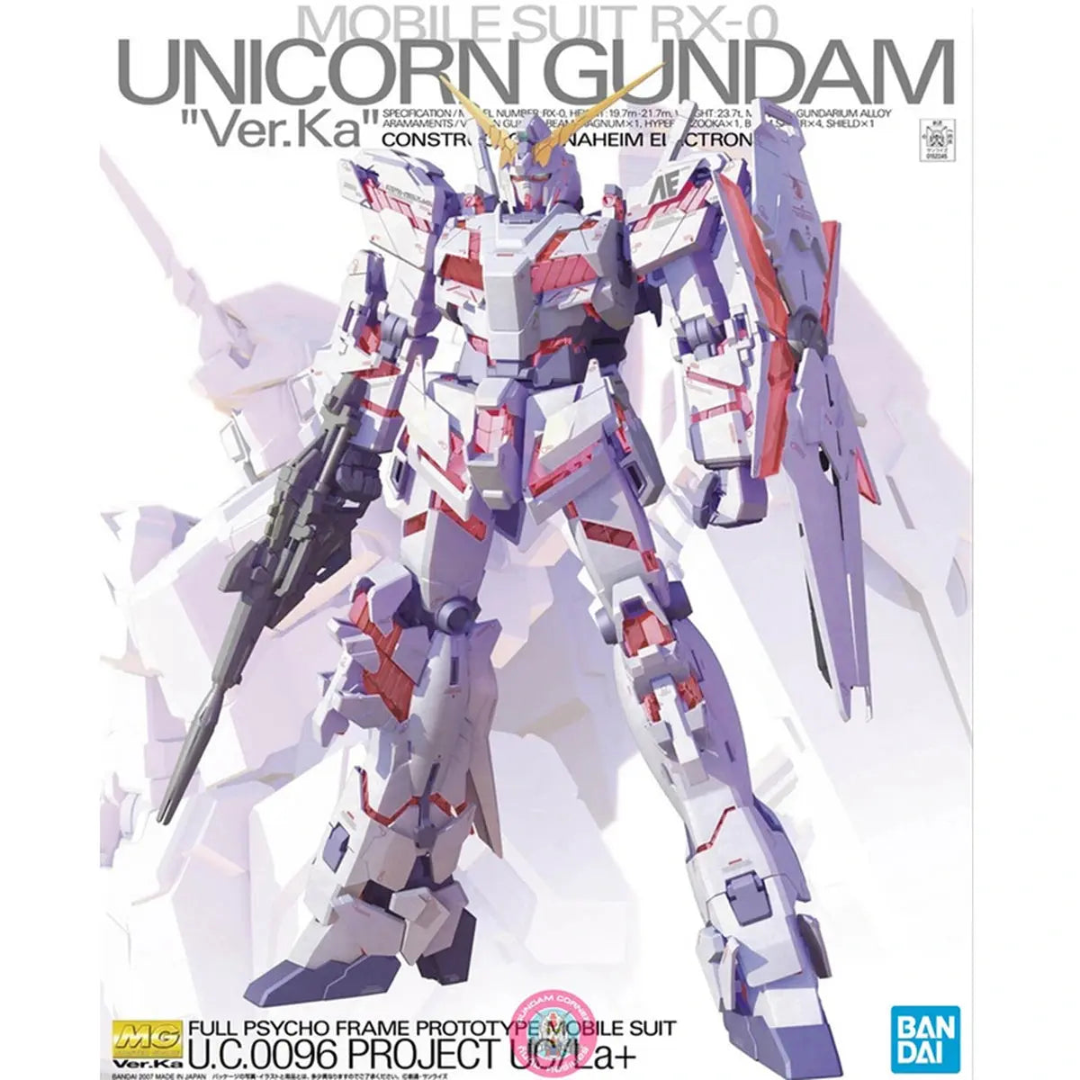 Gundam Gunpla MG 1/100 Unicorn Gundam Ver.Ka - Image 3