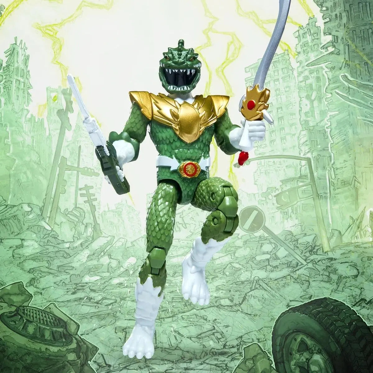 Power Rangers x Godzilla figurine Green Godzilla - Image ajoutée 10