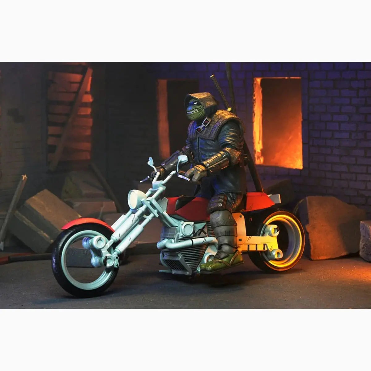 Tortues Ninja (The Last Ronin The Lost Years) figurine Casey Marie with Last Ronin Motorcycle 18 cm - Image 7