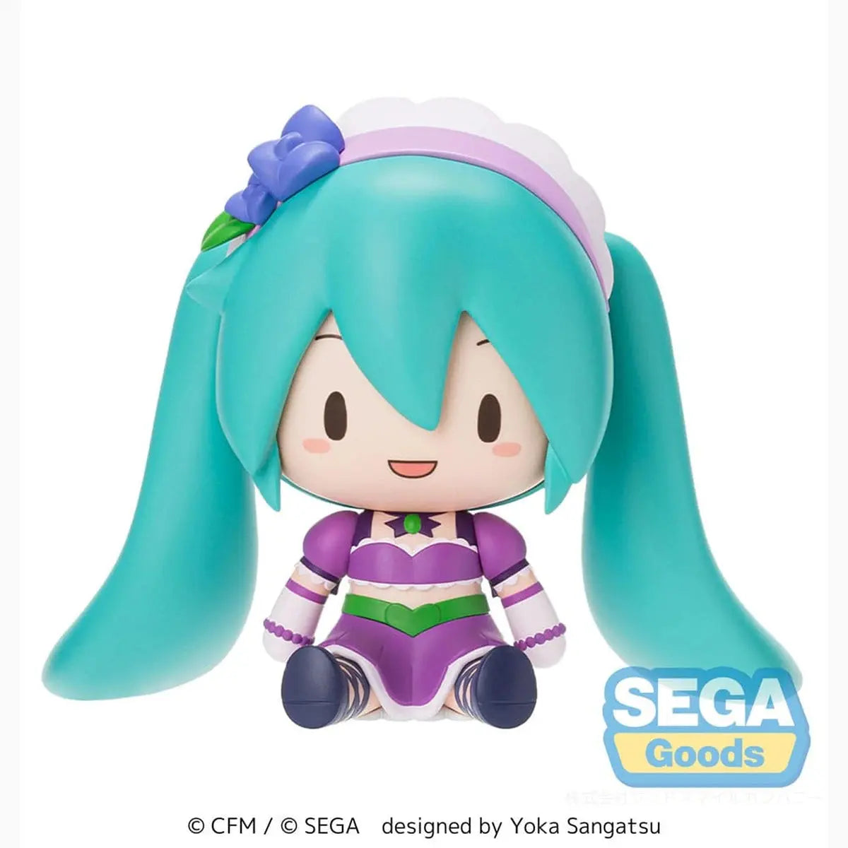 Character Vocal Series 01: Hatsune Miku figurine Fuwa Petit Chibi Hatsune Miku x Love and Berry Dress Up and Dance! Sparkly Purple 8 cm - Image 7