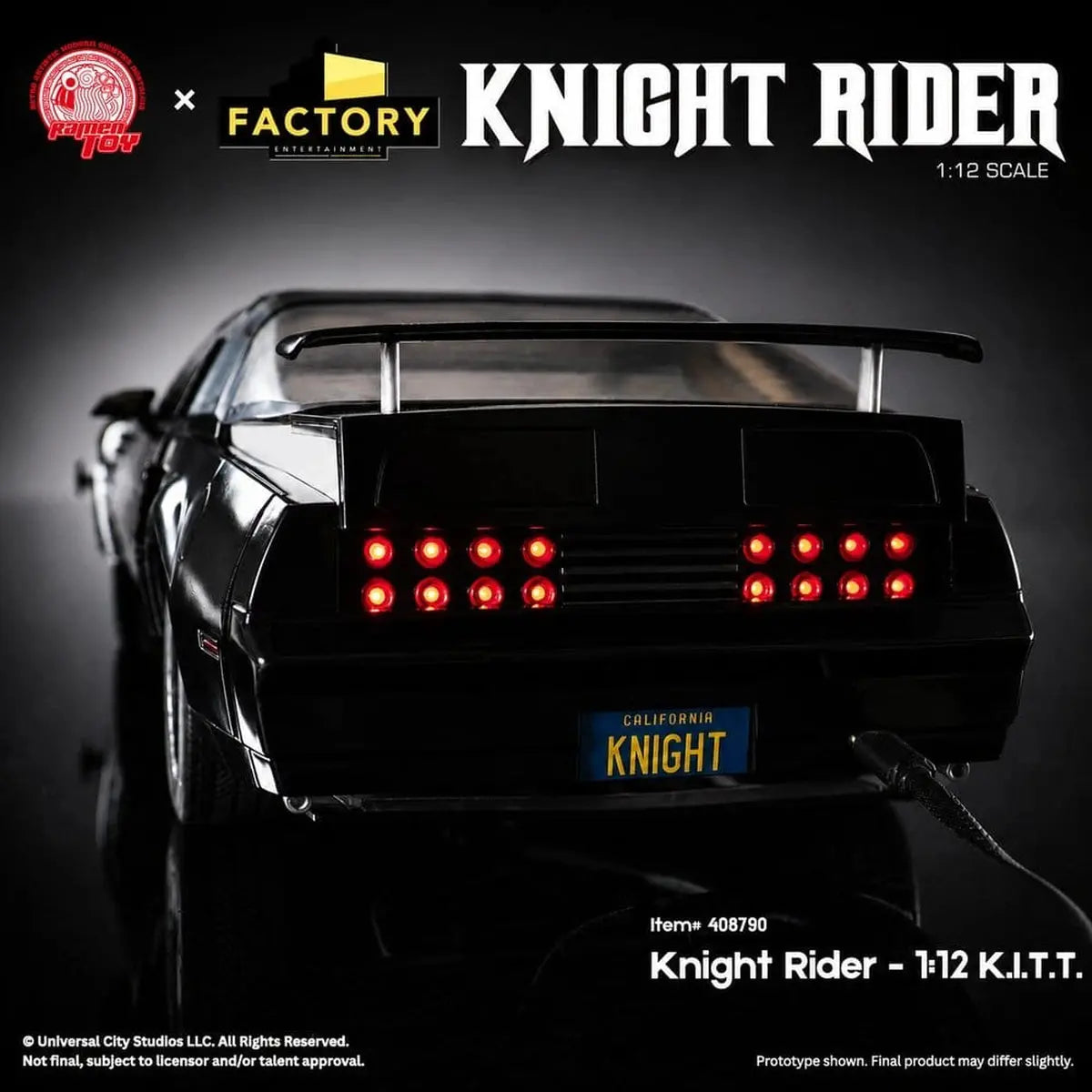Knight Rider figurine 1/12 K.I.T.T. avec Michael Knight - Image 7