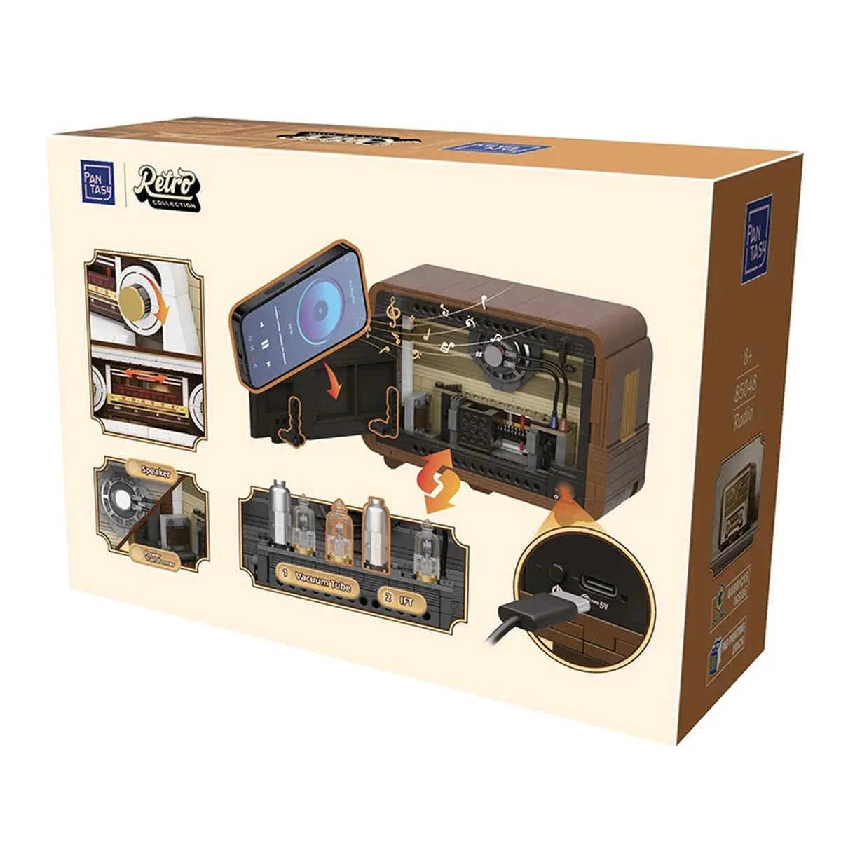 Retro Pantasy 85048 Vintage Radio 22cm - Image 2