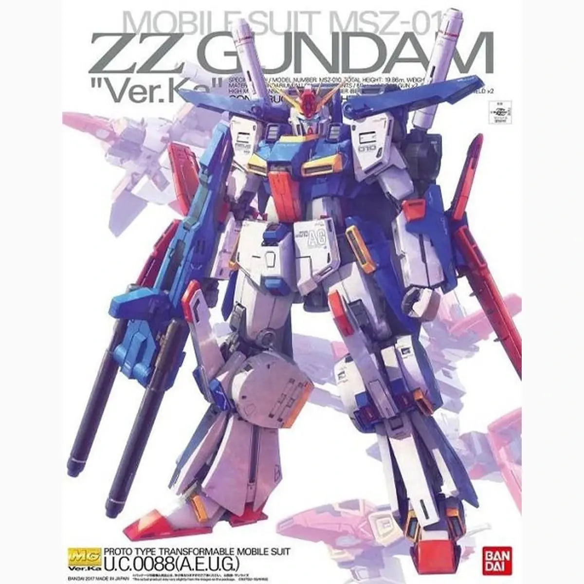 Gundam Gunpla MG 1/100 ZZ Gundam Ver. Ka - Image 2