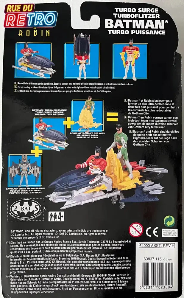 Batman Turbo Surge Duo / Les aventures de Batman & Robin 1996 Figurine et Véhicule pour Figurines