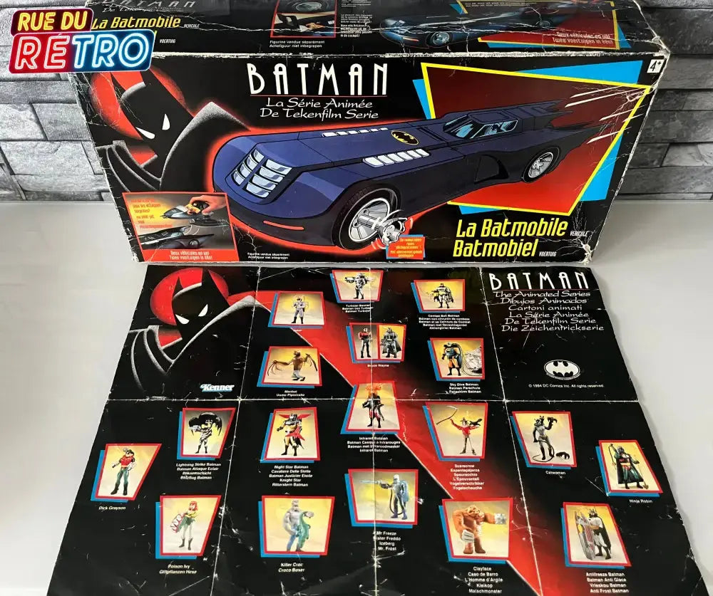 Batmobile 1993 + Boîte + Notice + Dépliant Kenner - Batman The Animated Series Kenner