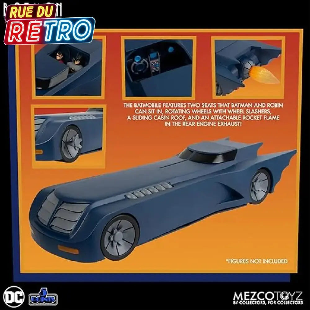 Batmobile / Editions Mezco Toys 2024 Véhicule pour Figurines
