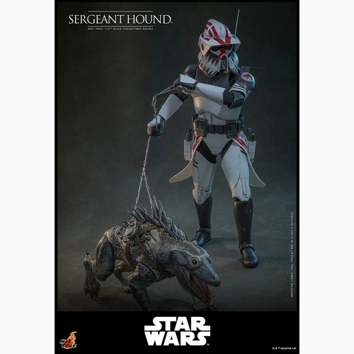 Star Wars: The Clone Wars figurine 1/6 Sergeant Hound 30 cm - Image 7