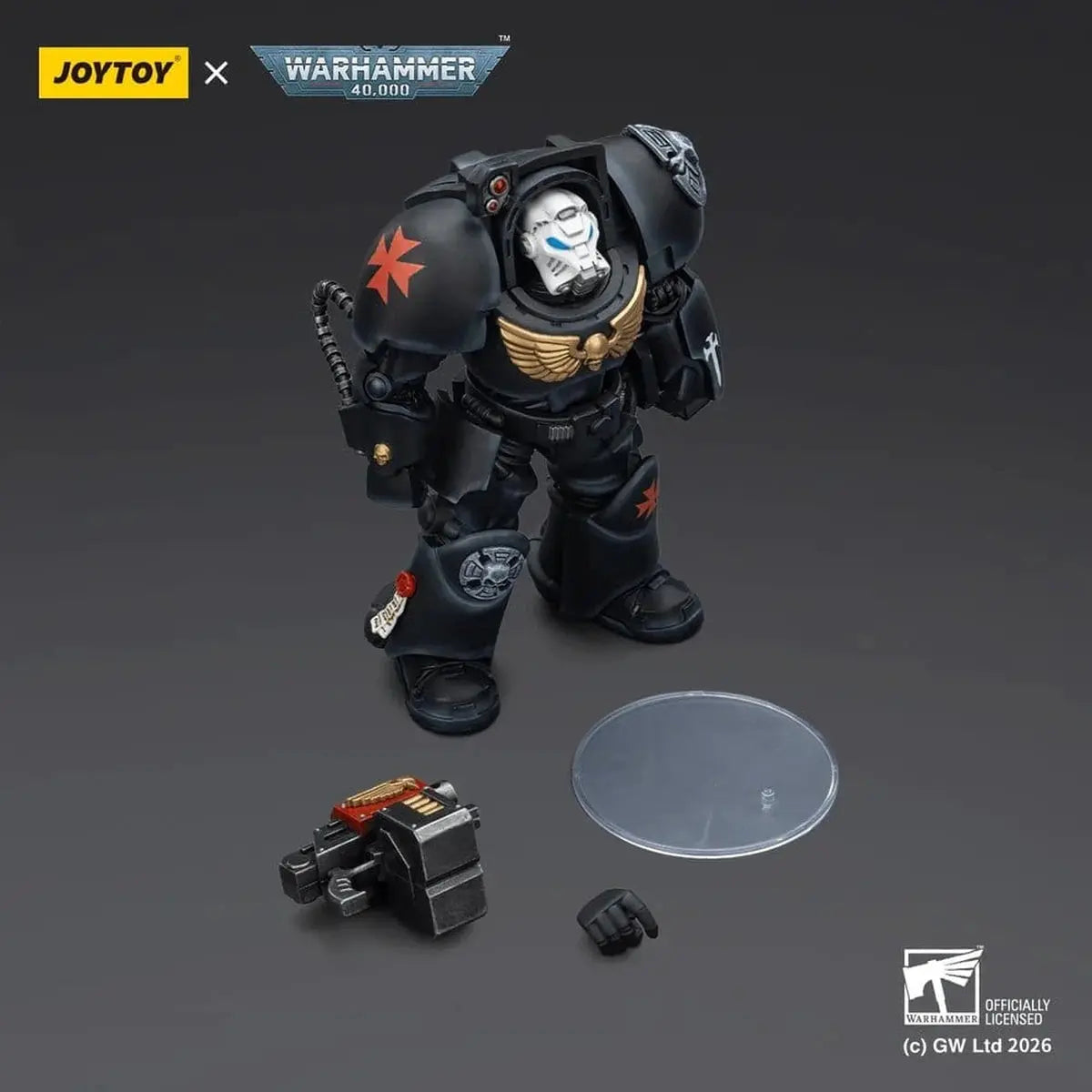 Warhammer 40,000 figurine Black Templars Terminator 2 with Power Fist and Storm Bolter 14 cm - Image 7