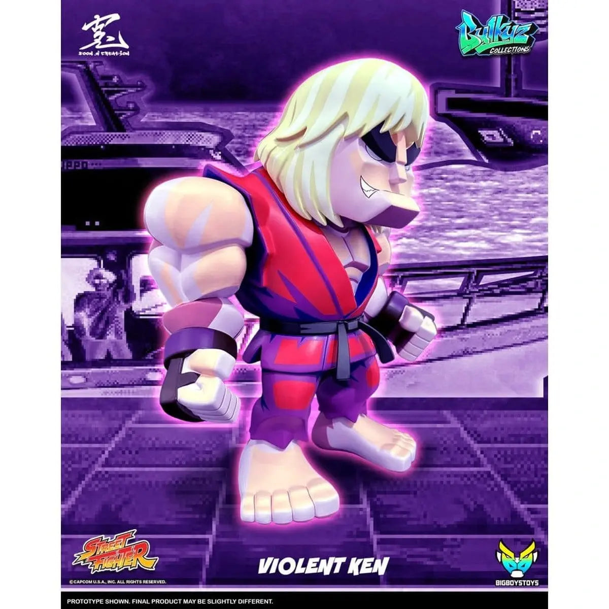 Street Fighter Bulkyz figurine vinyle Violent Ken 30 cm - Image 6