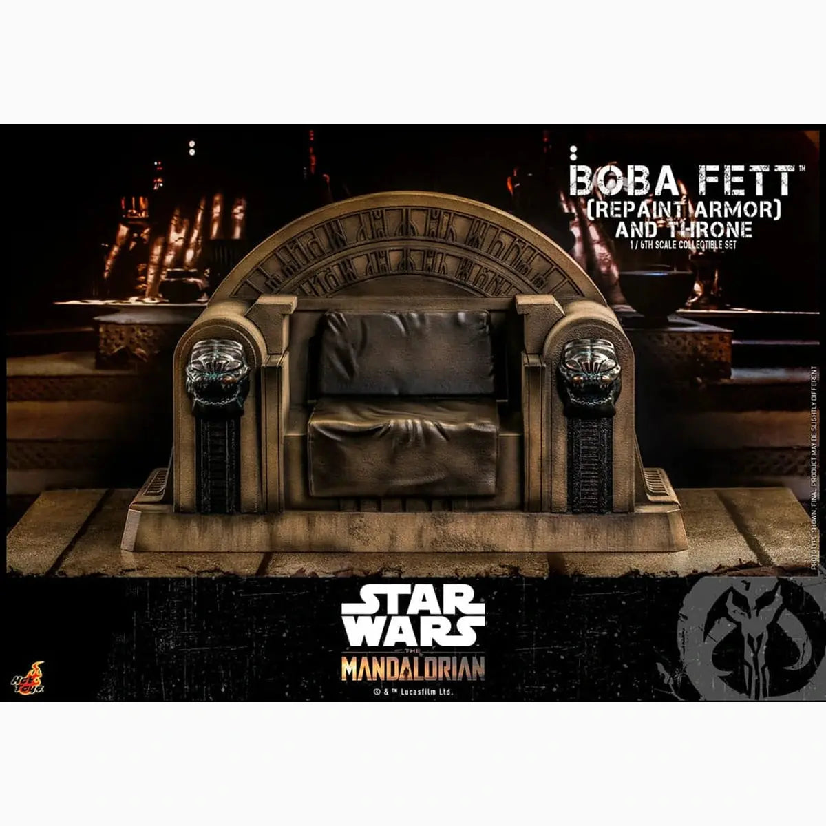 Star Wars: The Mandalorian figurine 1/6 Boba Fett Repaint Armor and Throne Special Edition 30 cm - Image 7