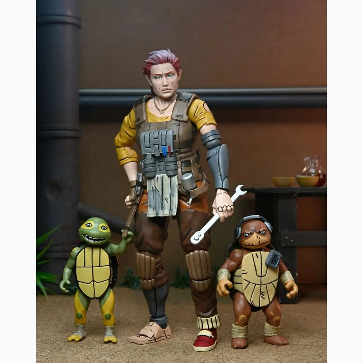 Tortues Ninja (The Last Ronin The Lost Years) figurine Synja Grammy April with Baby Yi & Moja 18 cm - Image 7