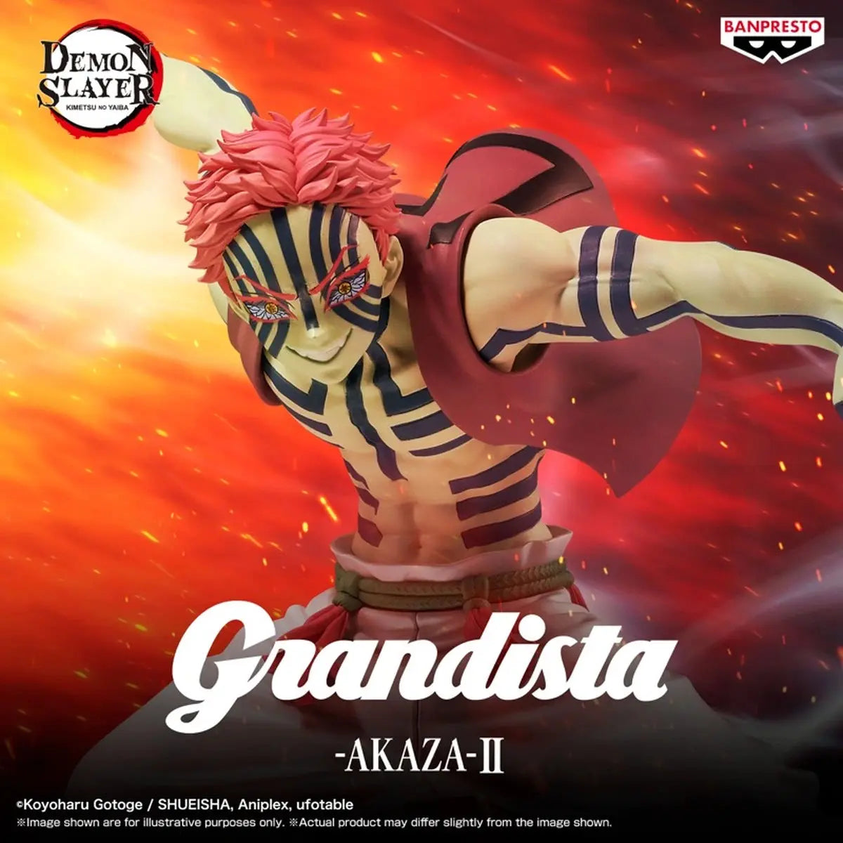 Demon Slayer Kimetsu No Yaiba Grandista Akaza II 23cm W144 - Image 3